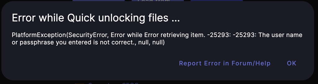 Unable to open file - Error Reports - AuthPass